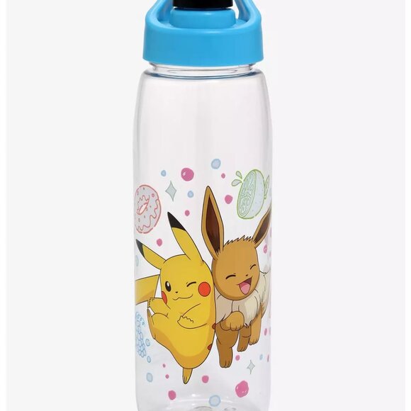 Pokémon Pikachu and Eevee Sweets Time 28oz Water Bottle with Screw Top & Spout - Picture 1 of 7